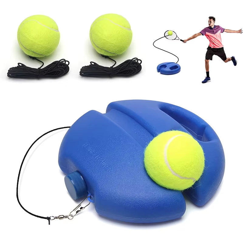 Professional Heavy Duty Tennis Training Aid with Elastic Rope for Self-Directed Rebound Practice